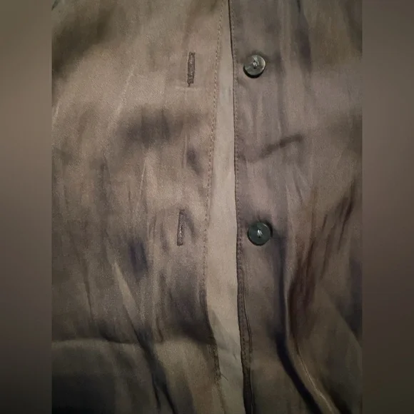 Old Navy Olive Green Women's Button-Up Top - Picture 8 of 10